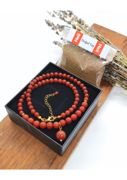 Karnelyan Akik Kolye - Kararlılık, Nazar Kalkanı ve Stresle Baş Etme indirimleri