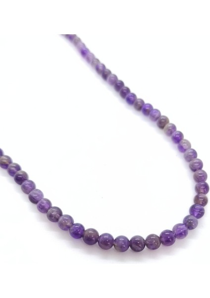Ametist Kolye - Zihinsel Denge ve Yaratıcı Fikirler - 4 mm modelleri