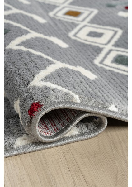 Puffy Multi Gri Halı Salon Oturma Odası Çocuk Odası Yatak Odası Halısı 1002 modelleri