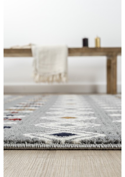 Puffy Multi Gri Halı Salon Oturma Odası Çocuk Odası Yatak Odası Halısı 1002 fırsatları