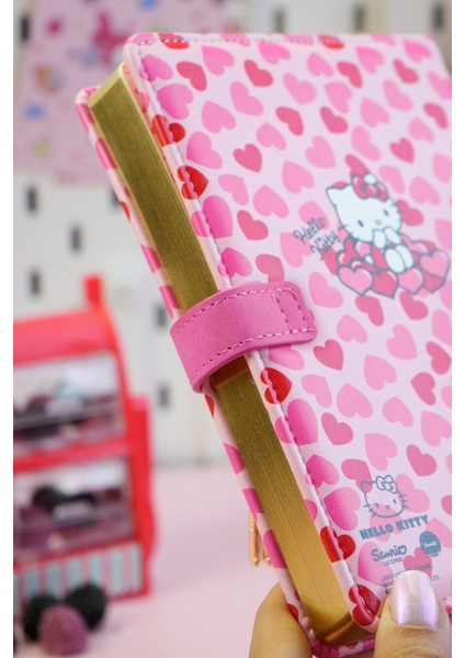 Hello Kitty Hush Hush Kilitli Çizgili Defter – 160 Yaprak, Kutulu, Özel Tasarım indirimleri