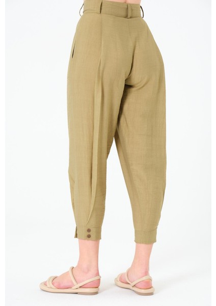 Paça Düğmeli Pantolon