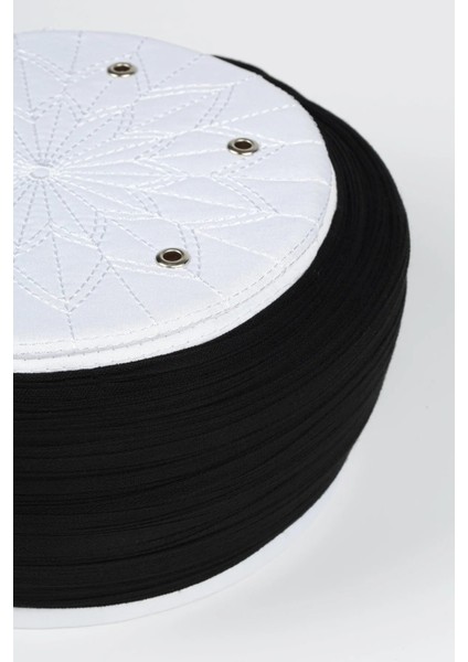 Talebe Sarığı-Siyah Kumaş-Beyaz Takke-Düz Sarım-Kuş Gözü-5 Metre fiyatları