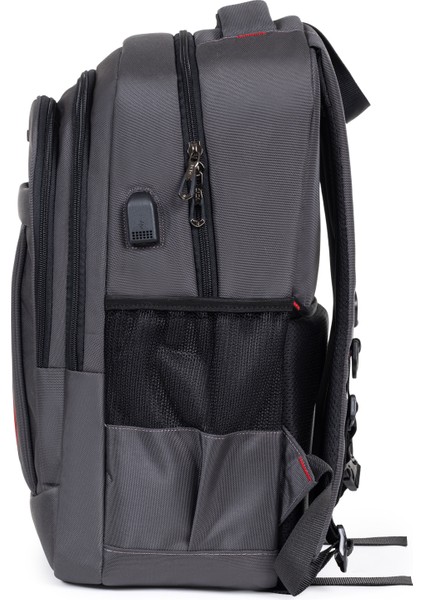 USB Aparatlı Erkek Sırt Çantası Okul Iş Günlük Kullanım Ortopedik 14-15,6 Inç Su Geçirmez Kumaş modelleri