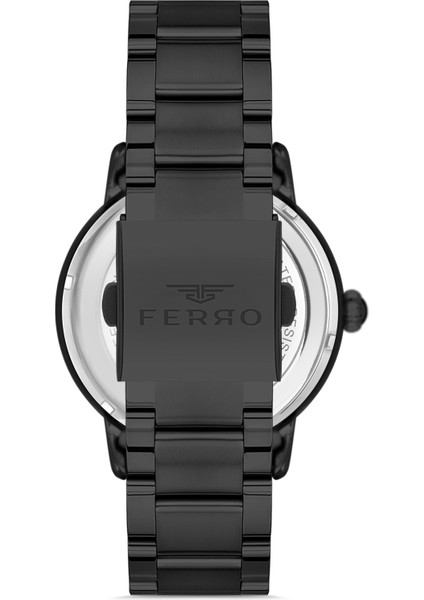 Siyah Çelik Kordon Otomatik Erkek Kol Saati LF31399A-G fırsatları