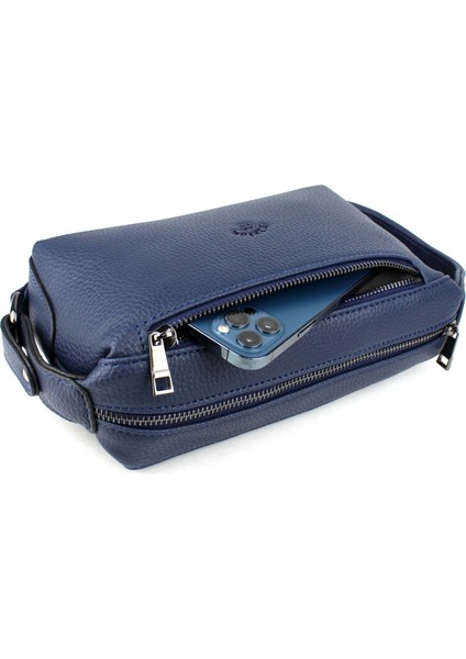 Erkek Lacivert El Çantası Lüks Seyahat Günlük Iki Bölmeli Portföy Çanta El Çantası fırsatları