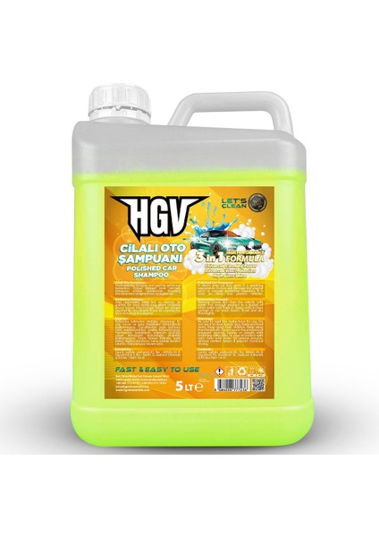HGV Cilalı Oto Şampuanı 5lt | Hgv