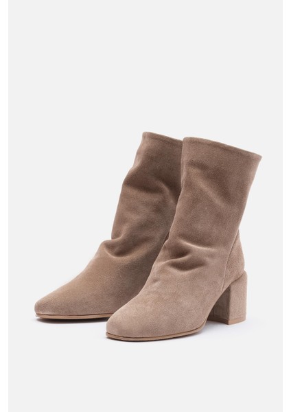 Bestyle Mugo %100 Vizon Süet 5,5 cm Topuklu Kadın Bot fırsatları