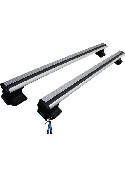 Trophybars Kilitlenebilir (120 Cm) Gri Ara Atkı - Alfa Romeo 147 (2000-2010) Hatchback ile Uyumlu Tavan Barı