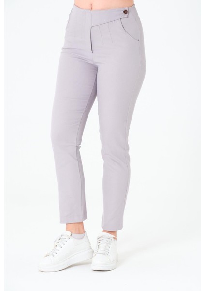 Tek Düğmeli Pabardin Pantalon modelleri