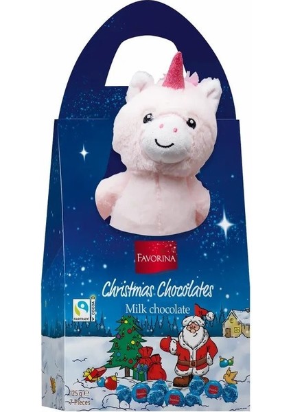 Christmas Chocolates - Peluş Unicorn 125G