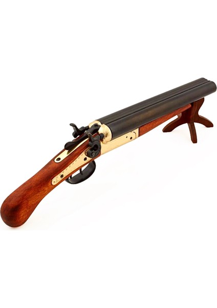 Denix Dekoratif Replika Çift Namlulu Tabanca 48,5 Cm, Amerika 1868 indirimleri