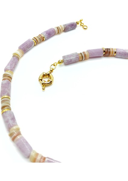 Kunzit ve Sedef Kolye - Yaşam Enerjinizi Yükseltin fiyatları