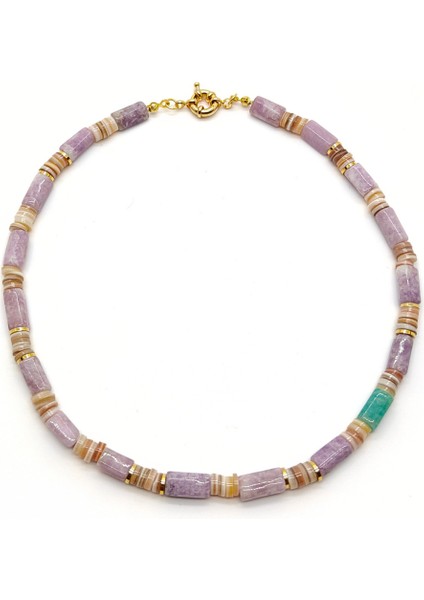 Kunzit ve Sedef Kolye - Yaşam Enerjinizi Yükseltin modelleri