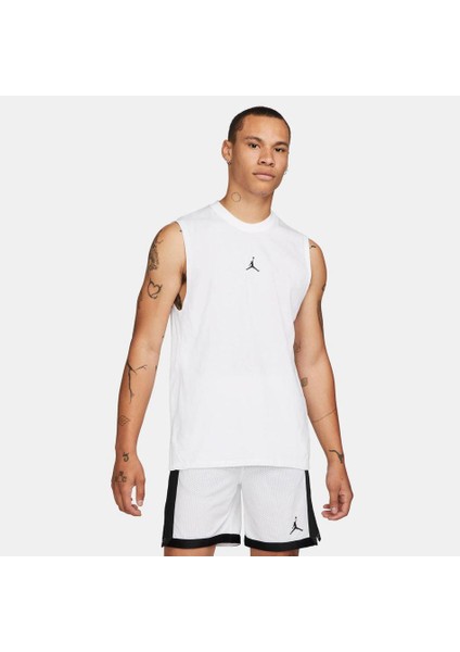 Beyaz Jordan Dri-Fıt Sport Sleeveless Erkek Spor Atlet