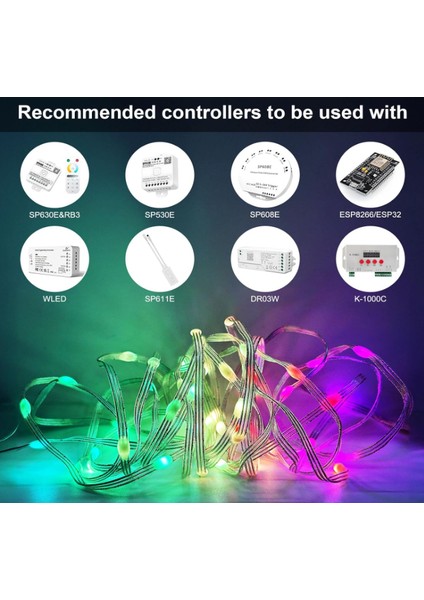 Noel Dekor App Uygulama Kontrolü Dıy Işık LED Noel Ağacı Dekoratif Işık Akıllı Ideal LED indirimleri
