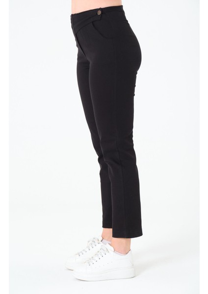 Tek Düğmeli Pabardin Pantalon modelleri