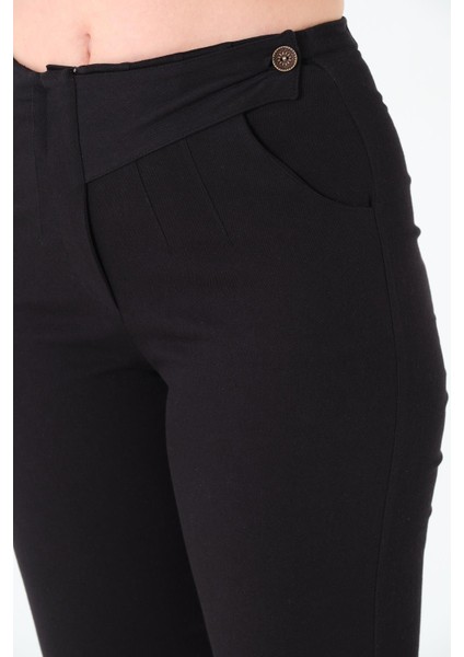 Tek Düğmeli Pabardin Pantalon