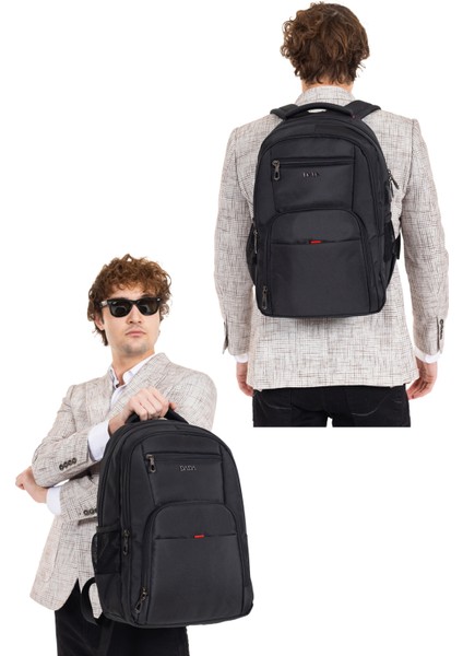 Erkek Sırt Çantası Okul Iş Günlük Kullanım USB Aparat Ortopedik Sırt ve Omuz Askısı 14 Inç