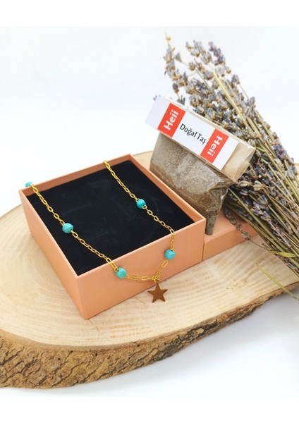 Firuze (Turkuaz) Gold Kolye fırsatları