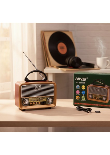 Nostalji 6652BT Bluetooth Radyo & Mp3 Çalar - Hoparlör