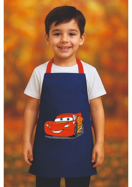 Çocuk Mutfak Önlüğü Etkinlik Önlüğü 4-12 Yaş Aktivite Önlüğü Mavi