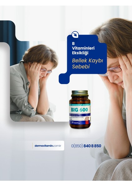 Big 600 B Vitamin Kompleksi 30 Kapsül modelleri