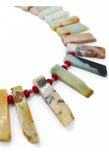 Amazonit Kolye - Dişil Enerji Kaygıyı Azaltın, Neşenizi Artırın ve Kendinizi Ifade Edin fiyatları