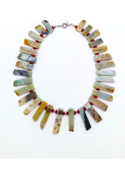 Amazonit Kolye - Dişil Enerji Kaygıyı Azaltın, Neşenizi Artırın ve Kendinizi Ifade Edin fırsatları