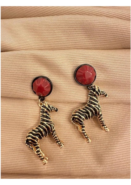 Zebra Model Küpe