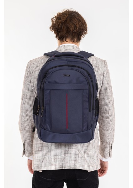 USB Aparatlı Erkek Sırt Çantası Okul Iş Günlük Kullanım Ortopedik 14-15,6 Inç Su Geçirmez Kumaş indirimleri