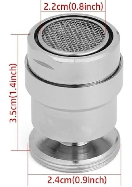 Filtreli Musluk Ucu 360 Oynar Başlıklı Su Tasarruflu Dış Dişli Perlatör fiyatları