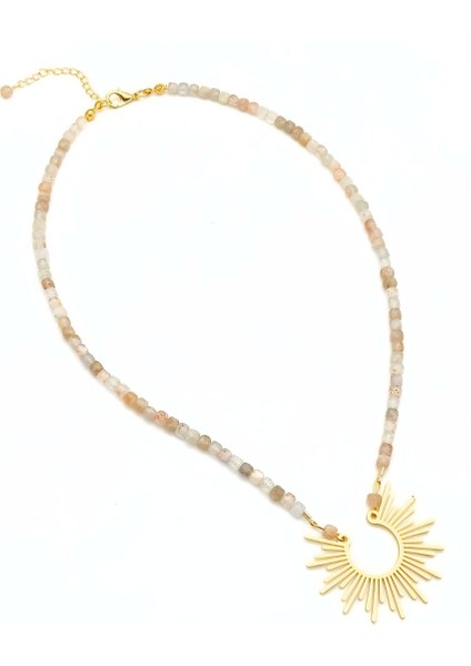 Güneş Taşı Kolye - Pozitif Enerji ve Yaşam Coşkusunu Hissedin fiyatları