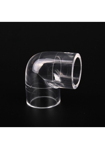 Şeffaf Yuvarlak Akrilik / Pleksi 90° Dirsek