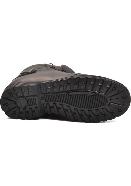 Siyah Deri Kürklü Soğuğa Dirençli Kaymaz Erkek Bot 2K1426-HK-700 M indirimleri