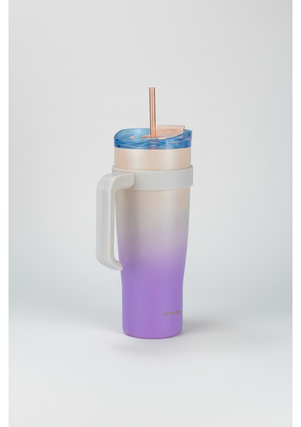 Alto Pipetli Termos Bardak Pembe 1000ML