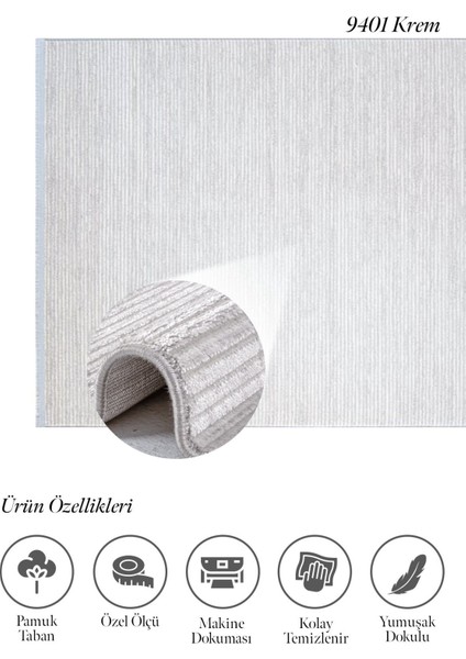 Twente 9401 Akrilik Yumuşak Tuşe Salon Antre Mutfak Halı Yolluk