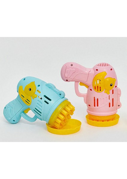 Neşeli Ördek Baloncuk Tabancası – 23 Halkalı, Pilli, Köpük Saçan Oyuncak Tabanca fırsatları