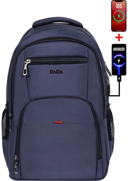 Erkek Sırt Çantası Okul Iş Günlük Kullanım USB Aparat Ortopedik Sırt ve Omuz Askısı 14 Inç fiyatları