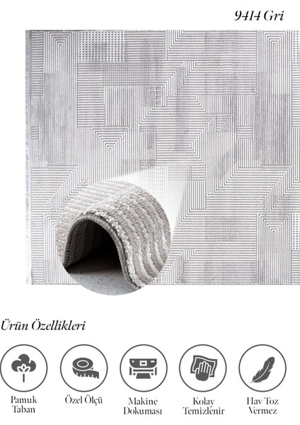 Twente 9414 Akrilik Yumuşak Tuşe Salon Antre Mutfak Halı Yolluk indirimleri