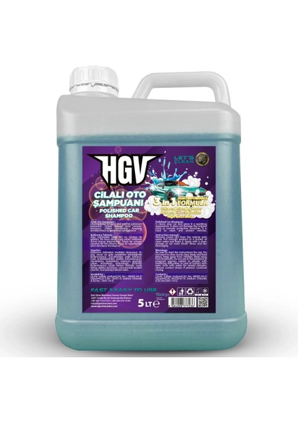 5 Litre Cilalı Oto Şampuan (Mavi) | Hgv