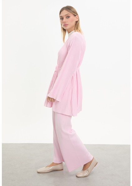 Merserize Kuşaklı Pliseli Takım fiyatları