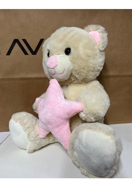 Oyuncak Peluş Sevimli Uyku Arkadaşı Yıldızlı Ayıcık 26 cm fiyatları