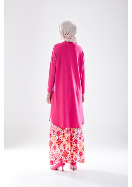 2272_KADIN Etnik Desenli Cepli Pamuk Dokuma Pantolon Etek – Rahat Kesim Uzun Etek Pantolon indirimleri