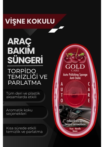 Vişne Oto Temizleme ve Parlatma Süngeri – Antistatik, Toz Tutmaz