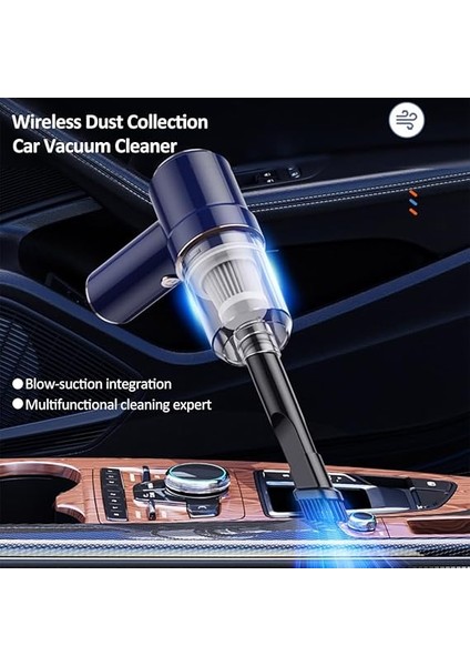 3'ü 1 Arada Mini Güçlü Emme Elektrikli Süpürge Araba Için 4000PA Güçlü Fırçasız Motor Kablosuz El Taşınabilir fiyatları