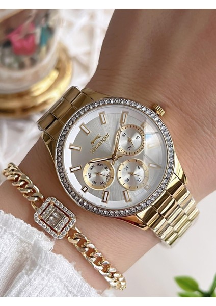 Yeni Sezon Elite Model 50 mt Suya Dayanıklı Bileklik Hediyeli Kadın Kol Saati VS.BLKT.0625