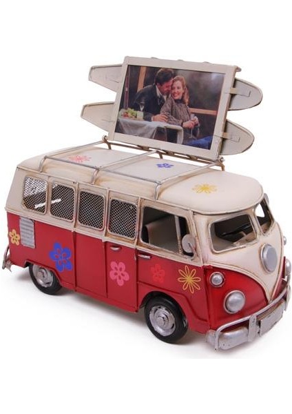 Dekoratif Metal Minibüs Çerçeveli Biblo Kumbaralı (802802) fiyatları