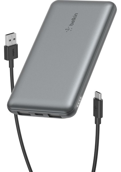 10000MAH Powerbank, 1 Usb-C Portu ve 2 Usb-A Portu Bulunan 10K Usb-C Taşınabilir Şarj Cihazı,