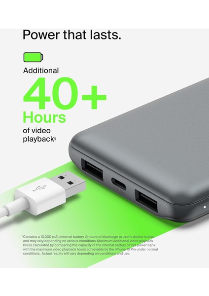 10000MAH Powerbank, 1 Usb-C Portu ve 2 Usb-A Portu Bulunan 10K Usb-C Taşınabilir Şarj Cihazı, indirimleri